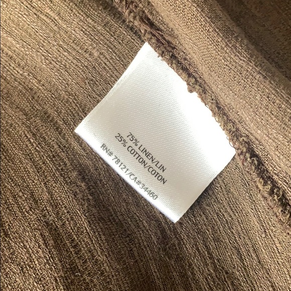 Eileen Fisher Partial Linen & Cotton Tunic - Picture 10 of 11